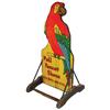 Poll Parrot Shoes double sided curb sign, made by Baxter Ramsey Mfg. Co., 1" thick wood sign on wood