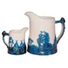 Image 1 : Sleepy Eye pitchers (2); 4" in Exc. condition & marked Monmouth, 6.5" w/repair on spout.