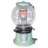 Image 1 : Columbus M gumball machine, 5 Cent, cast iron w/green porcelain, Columbus globe w/decal, works, has 