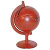 Image 1 : Globe on Arc cast iron bank, Arcade, c.1900-1913 w/most of it's original red paint, 5.25"H.