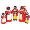 Image 1 : Aunt Jemima & Uncle Mose shakers (2 sets) & Aunt Jemima syrup, F&F, all VG condition, 3.5" to 5.5"H.