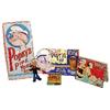 Image 1 : Popeye items (5); jointed wood doll (VG), Official Popeye Pipe, light ups & toots (VG), 1958, Pipe T