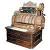 Image 1 : National Cash Register, Model 542-CR, oak 2 drwr. 9 clerk model, all original w/receipt writer, ring
