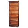 Image 1 : Barrister stacking bookcase, oak 6 stack w/base, VG condition, 34"W x 89"H.