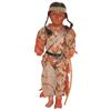 Image 1 : Frowning Indian German character doll, bisque head w/paper mache body, glass eyes & open mouth, all 