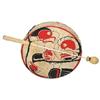 Image 1 : NW Coast Indian-Haida hand drum, deer hide stretched over wood, small split in hide, otherwise in VG
