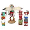 Image 1 : Hopi Indian Kachina dolls (4); 3 are signed by artist, include Eagle Dancer, by R. Mitchell, all mid