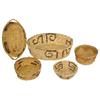 Image 1 : Papago Indian baskets (5); nice examples of various shapes & sizes from mid to late 20th Century, al