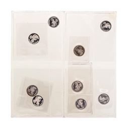 Lot of (9) Disney Mickey Mouse Director 1/20 oz. .999 Fine Silver Coin Rounds