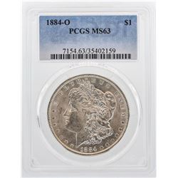 1884-O $1 Morgan Silver Dollar Coin PCGS MS63