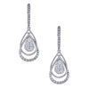Image 1 : 1.01 ctw Diamond Earrings - 18KT White Gold
