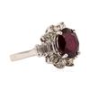 Image 1 : 4.80 ctw Ruby and Diamond Ring - 14KT White Gold