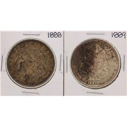Lot of 1888-1889 $1 Morgan Silver Dollar Coins