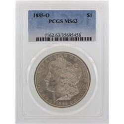 1885-O $1 Morgan Silver Dollar Coin PCGS MS63