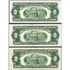 Image 2 : Lot of (3) 1953B $2 Legal Tender Notes