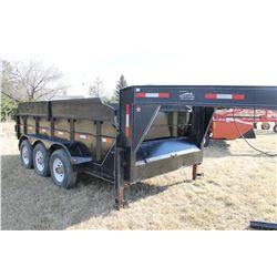 2008 DOUBLE A TRIPLE AXLE GOOSENECK DUMP TRAILER