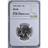 Image 1 : 1965 SMS WASHINGTON QTR NGC MS68