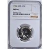 Image 1 : 1966 SMS WASHINGTON QTR NGC MS68