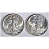 Image 1 : 1943 & 44 WALKING LIBERTY HALF DOLLARS, CH BU