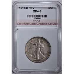 1917-D REV WALKING LIBERTY HALF DOLLAR