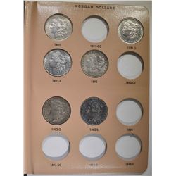 MORGAN DOLLAR BOOK w/34 DIFF-L@@K