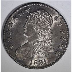 1831 CAPPED BUST HALF DOLLAR  AU/BU