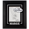 Image 1 : Matt Groening Signed "The Simpsons" 16x20 Custom Framed Original Sketch Inscribed "10-5-1995" (JSA)