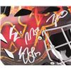Image 3 : 2016-17 Devils Full-Size Authentic On-Ice Goalie Mask Team-Signed by (20) (JSA ALOA)