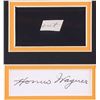 Image 2 : Honus Wagner Custom Framed 19.5x23.25 Display with (1) Hand-Written Word From Letter (PSA LOA Copy)