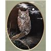 Image 2 : Pickthorn, A. Nadine, Horned Owl in Moonlight, 3 1/2" x 4 1/2"