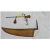 Image 1 : Indian/Fur trade scale, found at Fort Union, ND and large hand forged 24" blade, found Fort Sully, D
