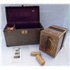 Image 1 : Tanzbar player accordion, working condition, w/18 player rolls, made Leipzig, Germany ca. early 1900