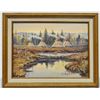 Image 2 : Bailey, Ron, Fall camp scene, 1979, Oil on board, 8" x  12"