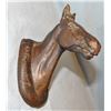 Image 1 : C. M. Russell bronze, recast, horse head, 6” h