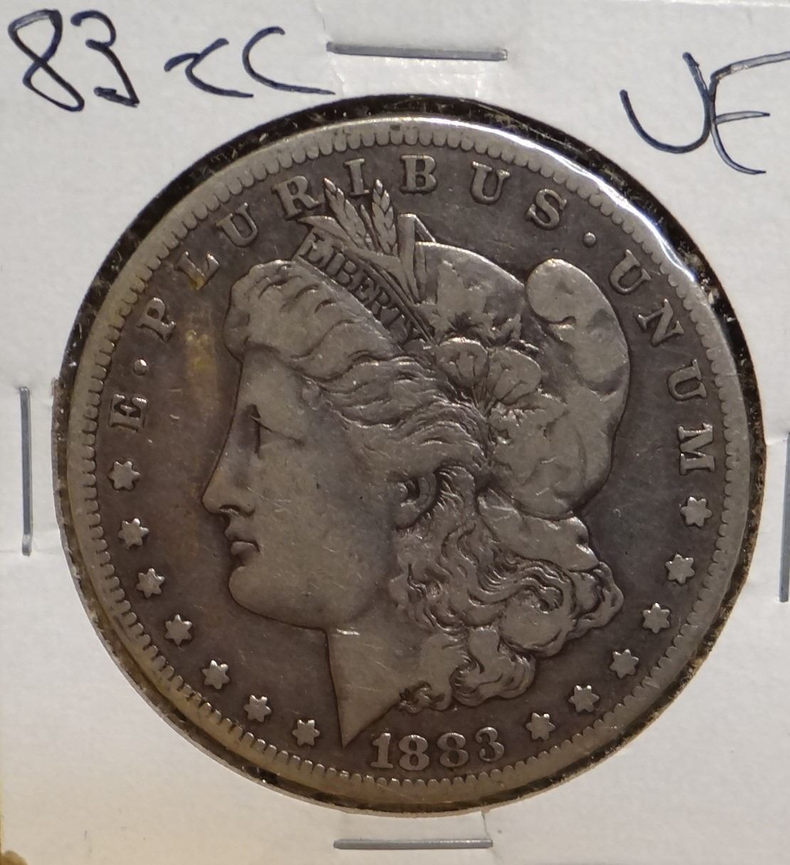 1883 CC Morgan Silver Dollar Very Fine 1883-cc-morgan-silver-dollar-very-fine