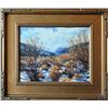 Image 2 : Kelton, Steve, Winter Solitude, Oil on canvas, 11" x 14", framed, signed lower right