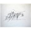 Image 1 : Reed, Marjorie (1915-1996), Over the Summit – Pacheco Pass, Ink, 10 3/8” x 13 3/8”, signed lower rig