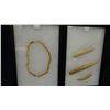 Image 2 : Mandan flaking tools, bison bone and antler, and Mandan beads, made from bone, wire strung, cased