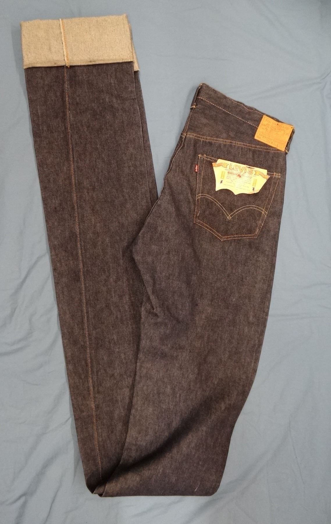 Levi S 501 Shrink To Fit Jeans Size 42w X 84l With Factory