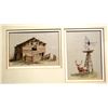Image 2 : Michael, Judy  4 original acrylic paintings, Homestead Days, all 3" x 4", framed as set