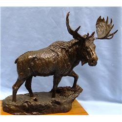 Contway, Jay, bronze, Moose, #20/50, 12" h x 12" w, 1980