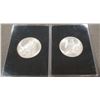 Image 2 : (2) 1923 Peace Dollars, w/ cases