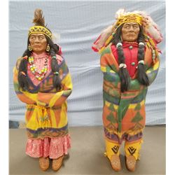 (2) Trading Post Indian figures, c. 1950's