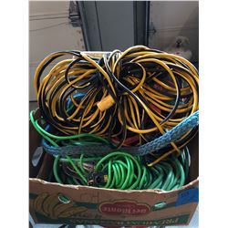 Box w/HD Extention Cords/Towrope/Flood Lights/2 Booster Cables plus Torin 1.5 Ton Floor Jack & 2 Kit