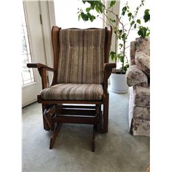 Wood Frame Glider Rocker