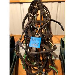 2 Leather Bridles & 3 Leather Halters