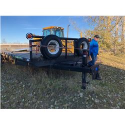 26' Pintle Hitch, w/4' Beaver Tail, Triple Axle Trailer w/Mobile Home Axles SN#2L9EPLJEX-A1031186