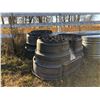 Image 7 : Pile of Wood Fence Post & Misc. Posts J.D. A75 Tank/Scrap Metal/Wood Step/Bucket Mount Bale Spear/2 