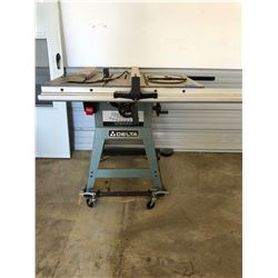 Delta 10  Professional Table Saw on Rollers & Extra Blades