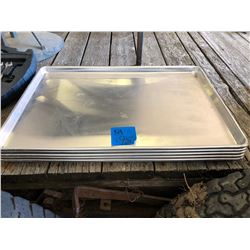 5 Like New Large Commercial Bakery Bun Trays